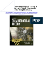 Test Bank For Criminological Theory A Text Reader 3rd Edition Stephen G Tibbetts Craig Hemmens