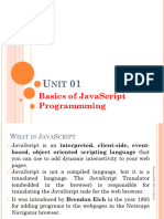 Unit-1 Basics of JavaScript Programming