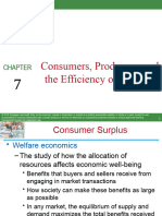 CH 7 Consumers, Producers, and The Efficiency of Markets
