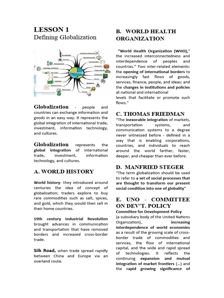 Understanding Globalization Concepts | PDF | Globalization | World ...