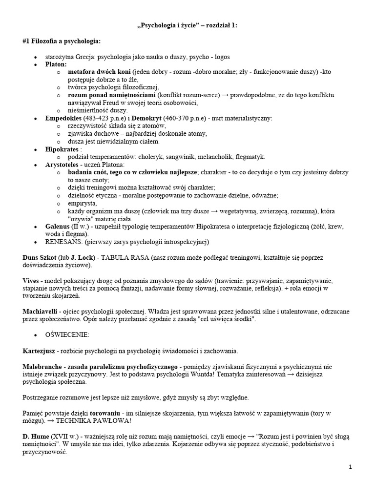 Wprowadzenie Do Psychologii | PDF