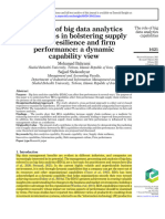 The Role of Big Data Analytics Capabilities in Bolstering Supy Chain Resilience and Firm Performance (Q1) Kualitatif