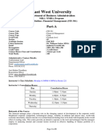 FIN 9501 MNS MBA Course Outline