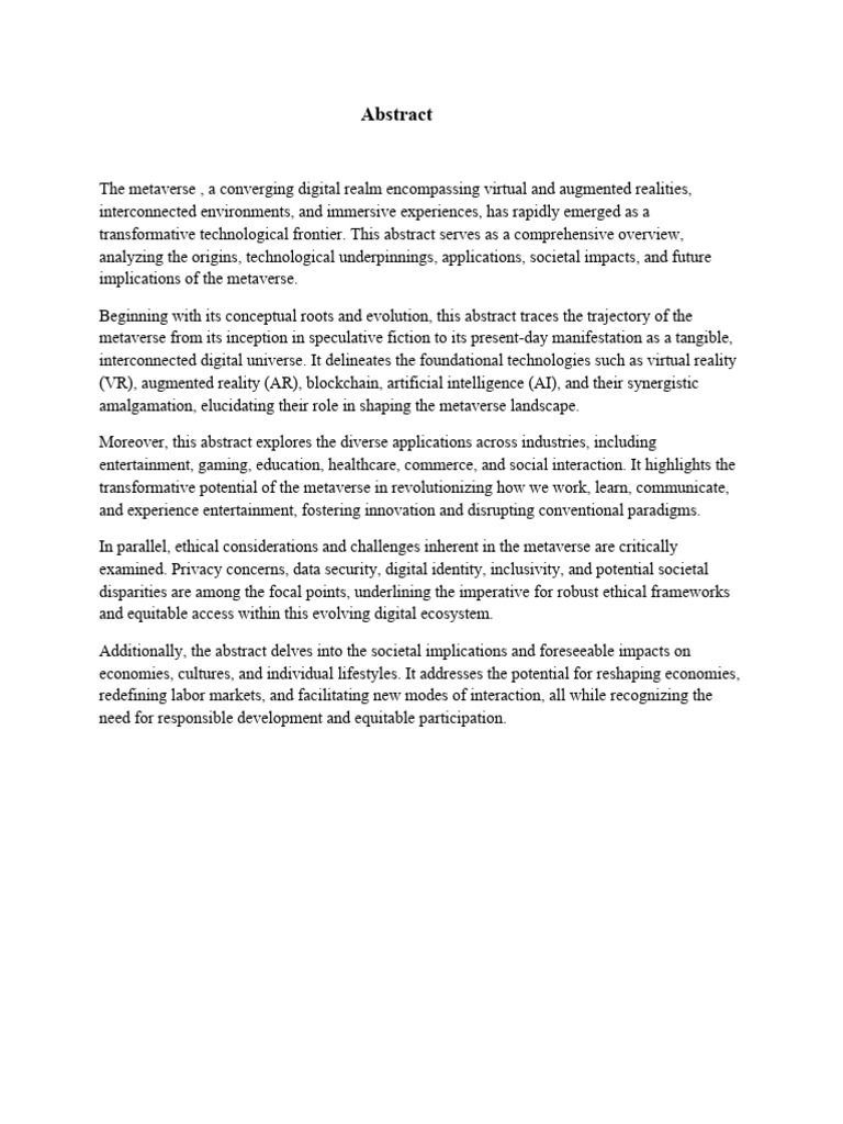 Metaverse pdf cloud computing virtual reality