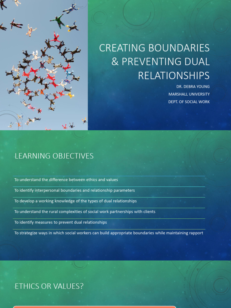 Creating Boundaries and Preventing Dual Relationship PDF Conflict
