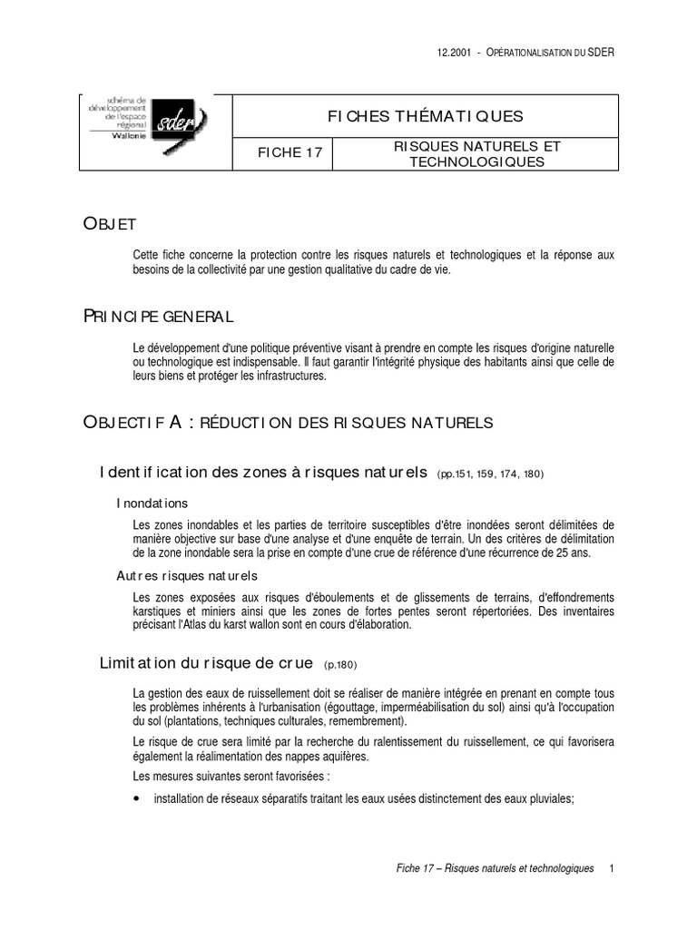 Gestion des Risques Naturels et Technologiques | PDF | Inondation | Risque