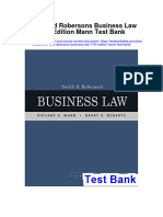 Smith and Robersons Business Law 17th Edition Mann Test Bank