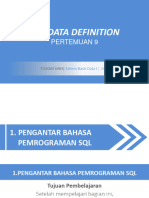 Pertemuan 9-SQL Data Definition