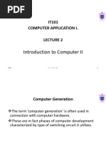 IT101 Lecture 02 Introduction To Computer II