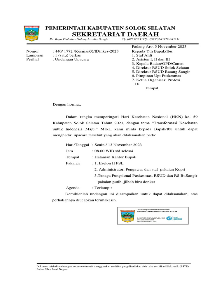 undangan upacara HKN 2_signed | PDF