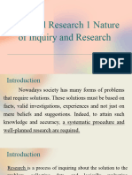 Practical Research Nature of Inquiry and Research