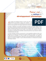 Focus Metiers Developpement Informatique PDF