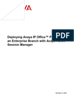 Deploying Avaya Ip Officetm Platform As An Enterprise Branch With Avaya Aura Session Manager 11-13-2023