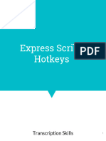 Express Scribe Hot Keys