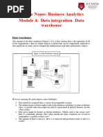 Reading Material Mod 4 Data Integration - Data Warehouse