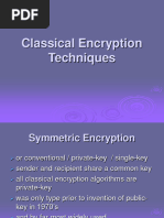 Classical Encryption Techniques