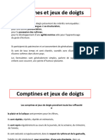 Comptines Jeux Doigts 2018