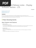 Aftermarket Release Notes-Display Software Version-LTS