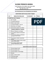 Form Monitoring Pencegahan Dan Pengendalian Infeksi