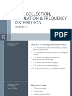 LEC3 Data Collection, Tabulation and Frequency Distribution