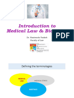 Introduction To Medical Law and Bioethics