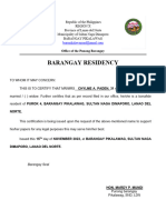 Barangay Residency