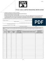 Driving Log To Advance To N.C. Level 2 Limited Provisional Driver License