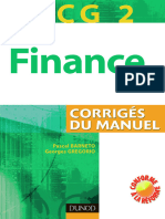 DSCG 2 Finance Corrigés Du Manuel DUNOD