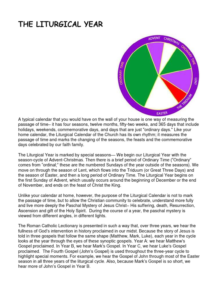 Liturgical Year Pdf Liturgical Year Easter