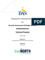 Proposal For Consulting Services For: Security Assessment & Design Services (RFB0920005016)