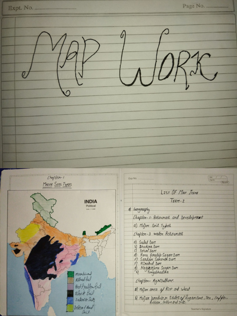 Map Work Anshul Singh Chauhan 13429 10 E | PDF