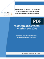 Protocolo Acolhimento para Consulta Aos Profissionais APS - 03 de Janeiro de 2022