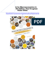 Test Bank For Macroeconomics in Modules 4th Edition Paul Krugman Robin Wells
