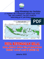 Peta Ketinggian Hilal 2023