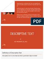Descriptive Text Class X