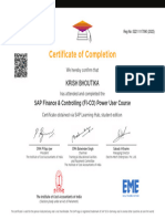 Certificate of Completion: Krish Bhoutika