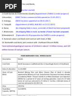 NTPC Coal Block Status