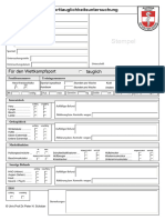 Sporttauglichkeitsuntersuchungsformular Online