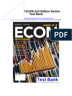 Survey of Econ 2nd Edition Sexton Test Bank