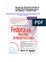Solution Manual For Practical Guide To Fedora and Red Hat Enterprise Linux A 7 e 7th Edition 0133477436