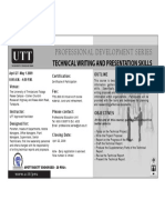 Technical Writing and Presentation Skills