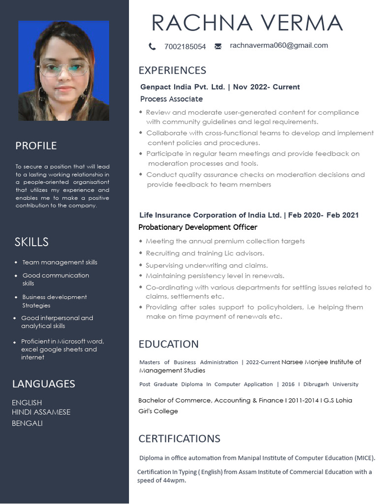 CM Curriculum Vitae PDF | PDF | Insurance | Life Insurance