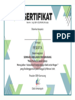 E-Sertifikat Seminar Nasional DEM Semarang 2021