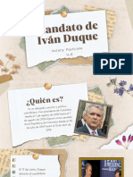Mandato de Ivan Duque - Valery Pastrana