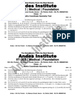 Class 10th Maths Coordinate Geometry Test 03 - Nov - 2023