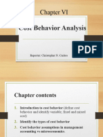 Cost Behavior Analysis