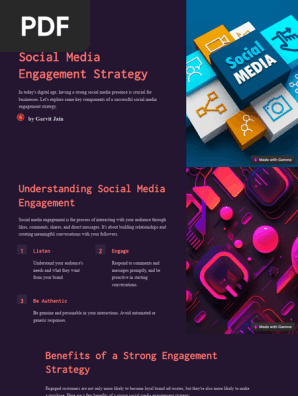 Social Media Engagement Strategy