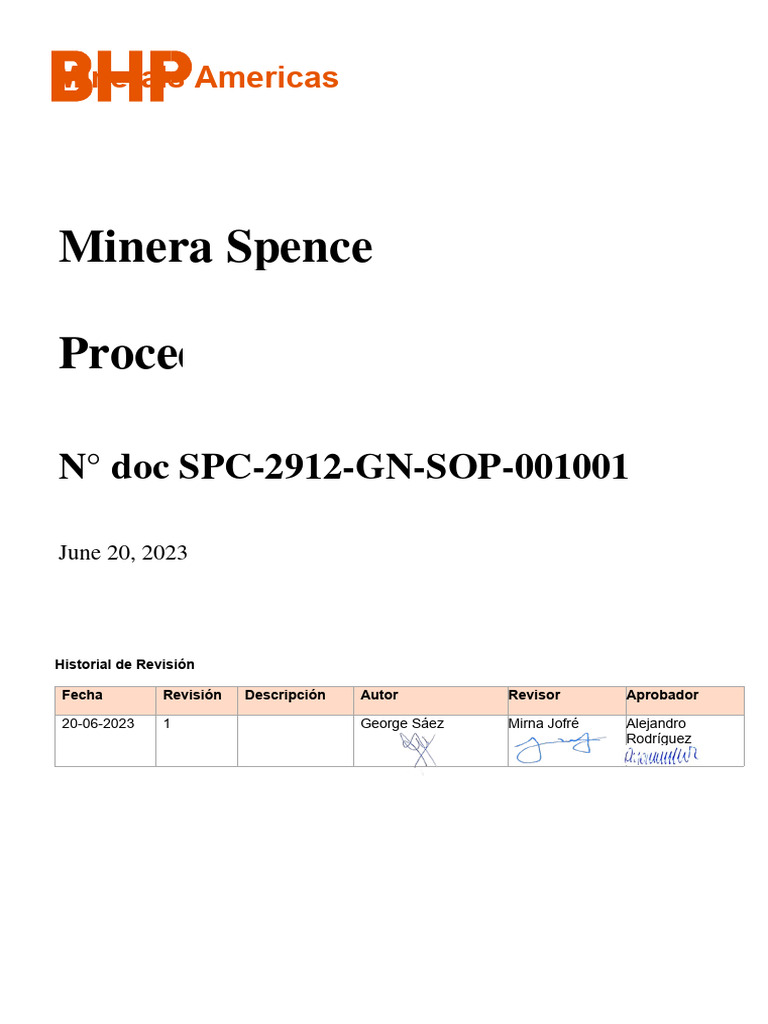 Spc-2912-Gn-Sop-001001 - Procedimiento de Instalación de Faenas | PDF ...