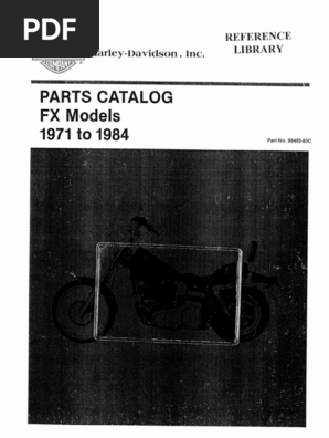 Harley-Davidson FX ⭐︎パーツカタログ ⭐︎1971-1984 Harley-Davidson FXモデルパーツカタログ1971to1984 - メルカリ
