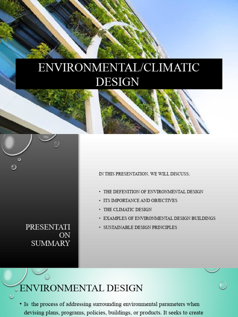 Introduction to Environmental Design | PDF | Environmental Design ...